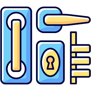 lock replacement 2 colour